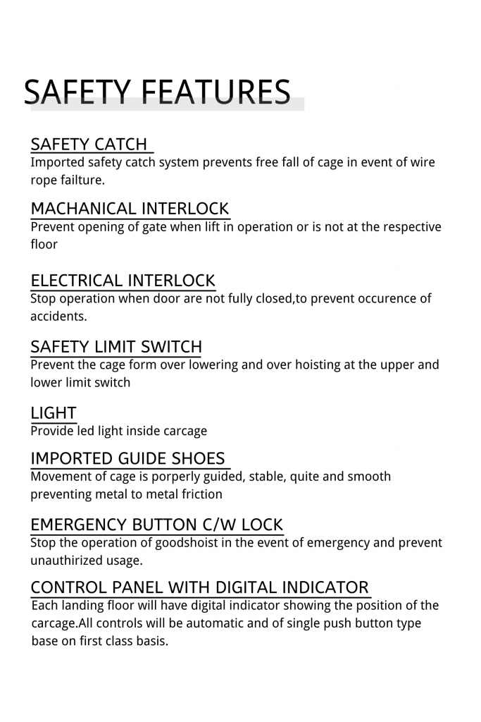 SAFETY FEATURES (1)
